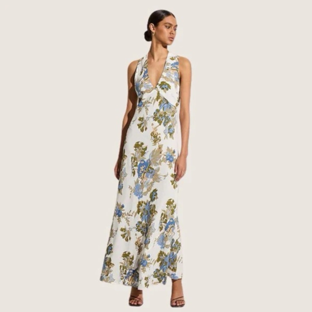 Floral Halter Maxi Dress
